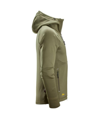 Snickers Workwear Polartec® Power Stretch® huvtröja med hellång dra...