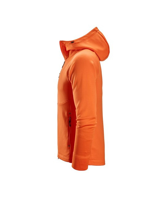 Snickers Workwear Polartec® Power Stretch® huvtröja med hellång dra...