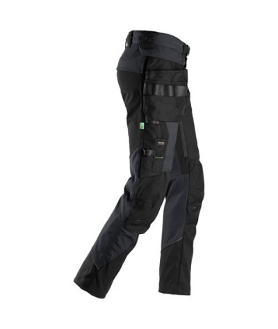 Snickers Workwear FlexiWork Arbetsbyxa+ avtagbar hölsterficka Snick...