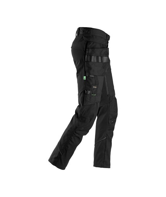 Snickers Workwear FlexiWork Arbetsbyxa+ avtagbar hölsterficka Snick...