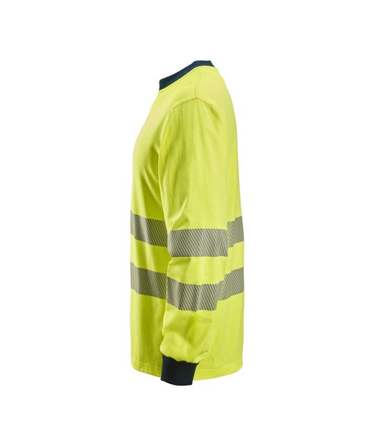 Snickers Workwear Långärmad T-shirt, Varsel klass 3, Snickers Workw...