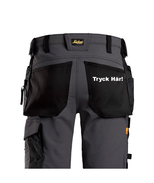 Litet Tryck på Höger Bakficka, max 6 x 10 cm | ADT Tryck