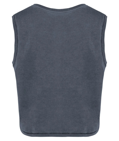 Native Spirit Ladies faded cropped sleeveless t-shirt | ADT Tryck