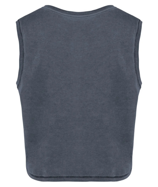 Native Spirit Ladies faded cropped sleeveless t-shirt | ADT Tryck