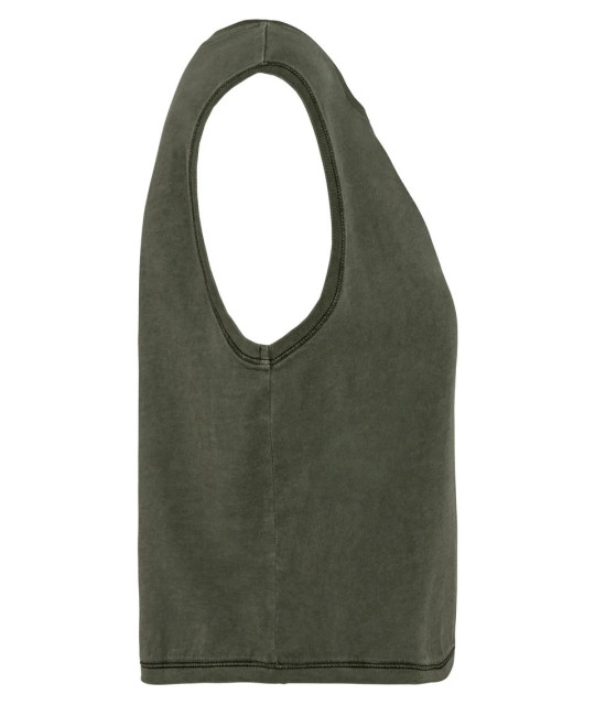 Native Spirit Ladies faded cropped sleeveless t-shirt | ADT Tryck