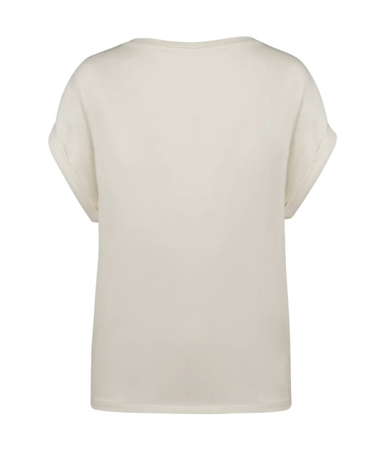 Eco-Friendly Ladie's Rolled-Up Sleeves T-shirt