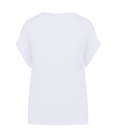 Eco-Friendly Ladie's Rolled-Up Sleeves T-shirt