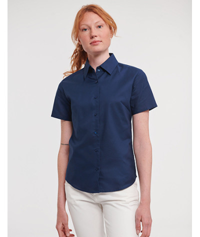 Ladies' Short Sleeve Tailored Oxford Shirt
