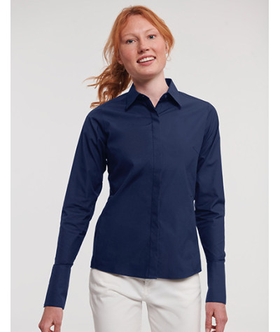 Ladies' Long Sleeve Fitted Ultimate Stretch Shirt