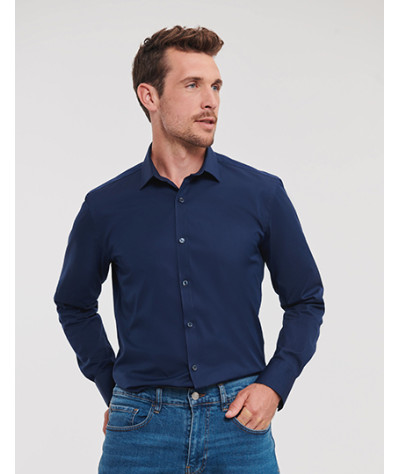Men's Long Sleeve Fitted Ultimate Stretch Shirt