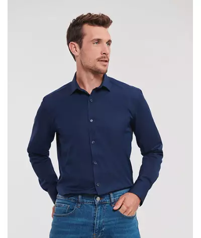 Men's Long Sleeve Fitted Ultimate Stretch Shirt