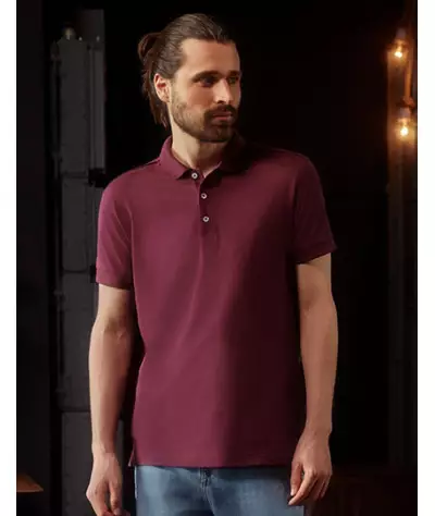 Men's Fitted Stretch Polo
