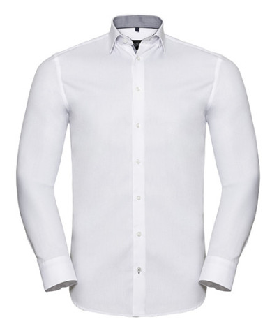 Russell Athletic Collection Men's Long Sleeve Tailored Contrast Her...