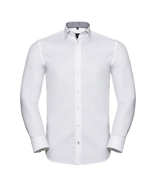 Russell Athletic Collection Men's Long Sleeve Tailored Contrast Her...
