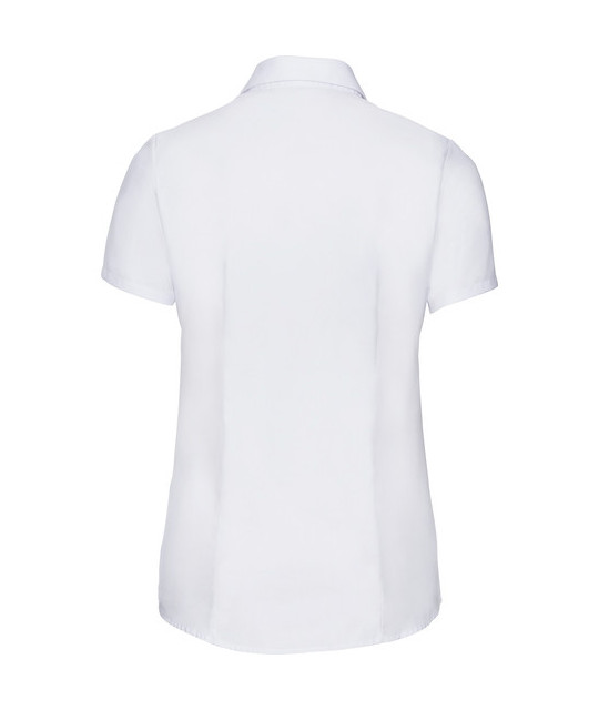 Ladies' Short Sleeve Tailored Herringbone Shirt