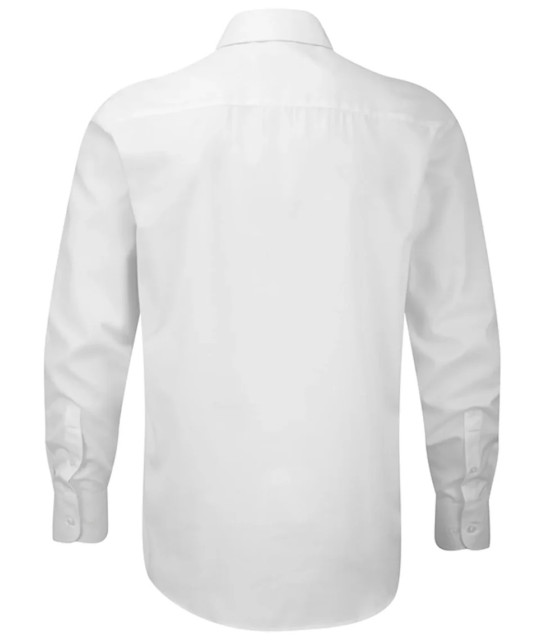 Men's Long Sleeve Tailored Herringbone Shirt
