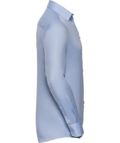 Russell Athletic Collection Men's Long Sleeve Tailored Herringbone ...