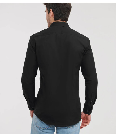 Russell Athletic Collection Men's Long Sleeve Fitted Ultimate Stret...