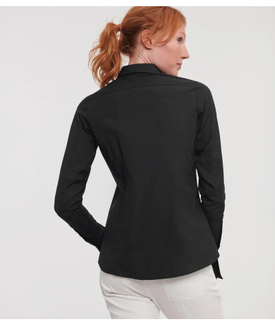 Russell Athletic Collection Ladies' Long Sleeve Fitted Ultimate Str...
