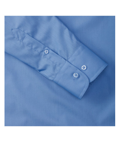 Men's Long Sleeve Tailored Polycotton Poplin Shirt