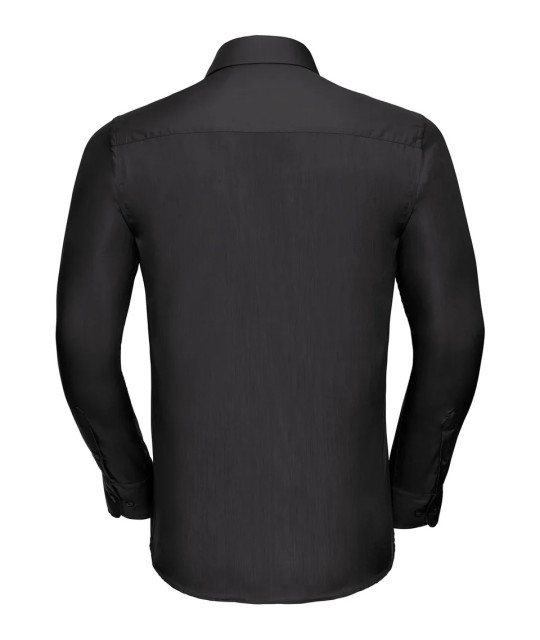 Russell Athletic Collection Men's Long Sleeve Tailored Polycotton P...