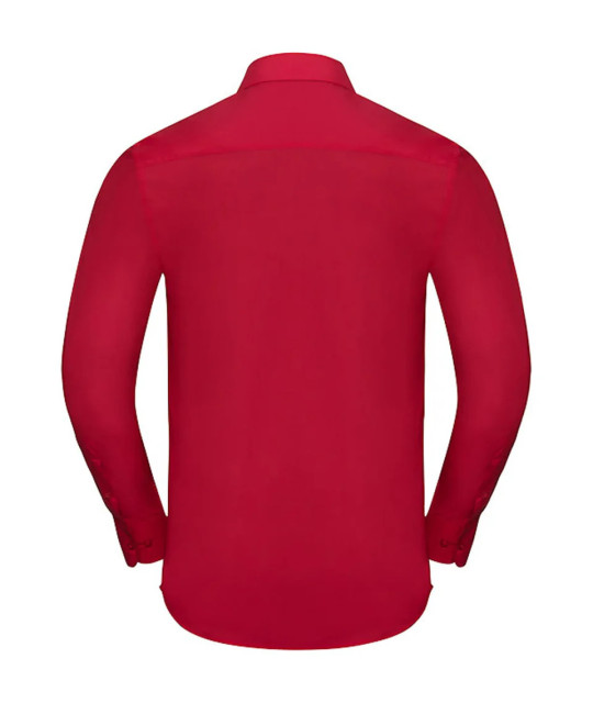 Russell Athletic Collection Men's Long Sleeve Tailored Polycotton P...