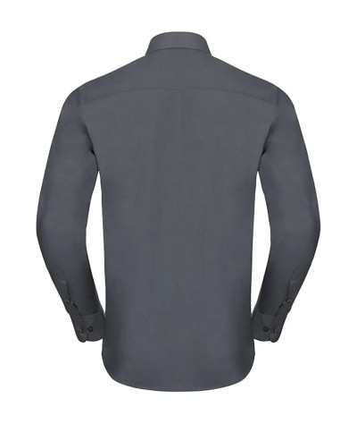 Russell Athletic Collection Men's Long Sleeve Tailored Polycotton P...
