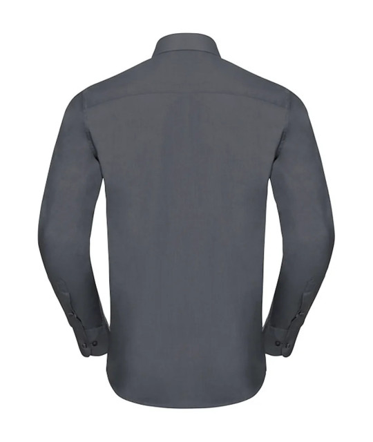 Russell Athletic Collection Men's Long Sleeve Tailored Polycotton P...