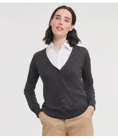 Russell Athletic Collection Ladies´ V-Neck Knitted Cardigan