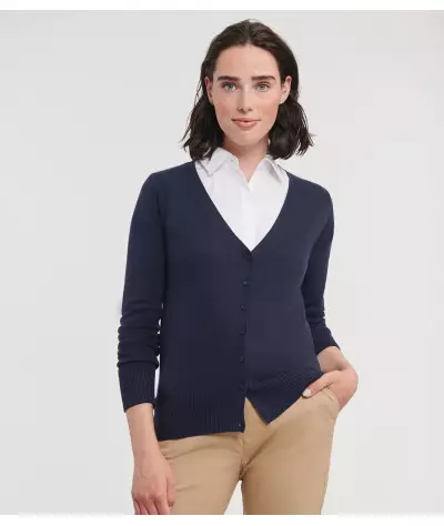 Russell Athletic Collection Ladies´ V-Neck Knitted Cardigan | ADT T...