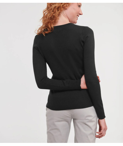 Ladies´ V-Neck Knitted Pullover