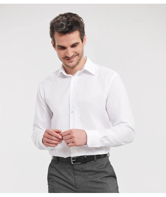 Russell Athletic Collection Men's Long Sleeve Tailored Ultimate Non...