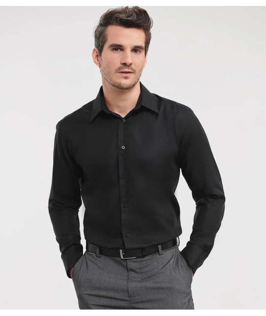 Russell Athletic Collection Men's Long Sleeve Tailored Ultimate Non...