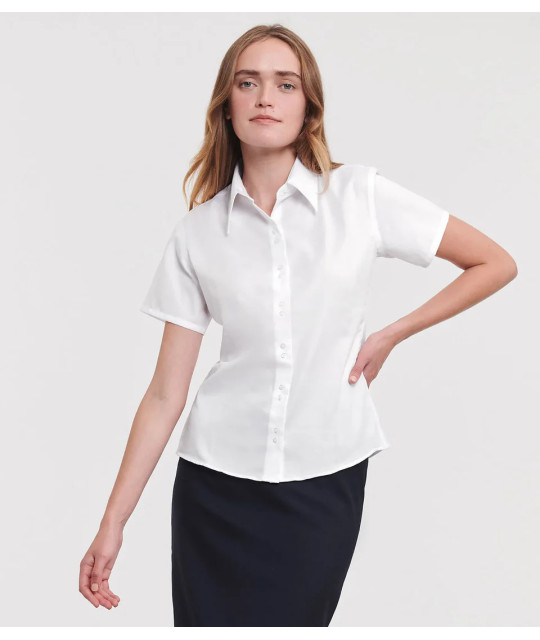 Ladies' Short Sleeve Tailored Ultimate Non-Iron Shirt