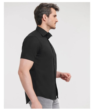Men's Short Sleeve Fitted Stretch Shirt