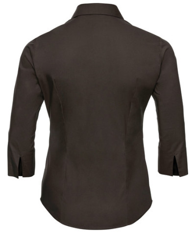 Ladies' Long Sleeve Classic Pure Cotton Poplin Shirt