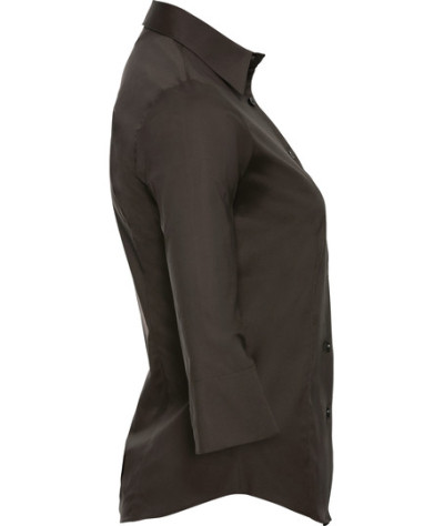 Ladies' Long Sleeve Classic Pure Cotton Poplin Shirt