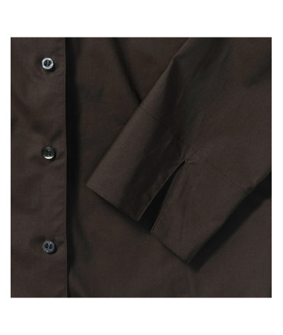 Ladies' Long Sleeve Classic Pure Cotton Poplin Shirt