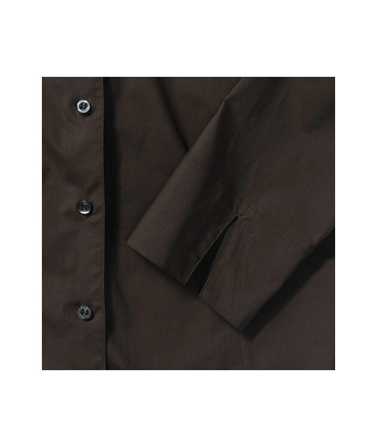 Ladies' Long Sleeve Classic Pure Cotton Poplin Shirt