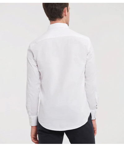 Russell Athletic Collection Men's Long Sleeve Fitted Stretch Shirt