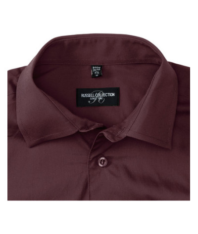 Men's Long Sleeve Fitted Stretch Shirt