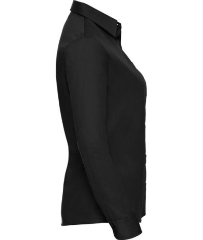 Ladies' Long Sleeve Classic Pure Cotton Poplin Shirt