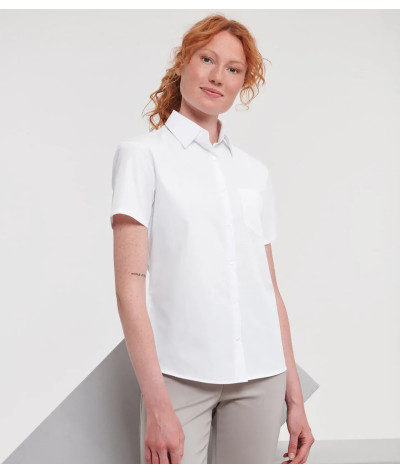Russell Athletic Collection Ladies' Short Sleeve Classic Polycotton...