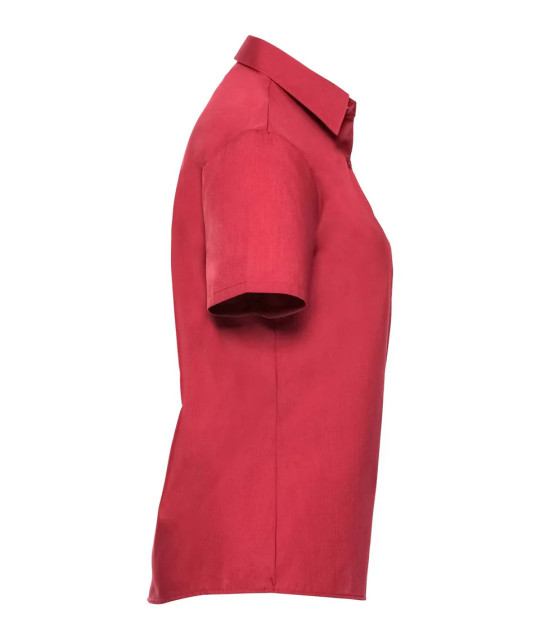 Ladies' Short Sleeve Classic Polycotton Poplin Shirt