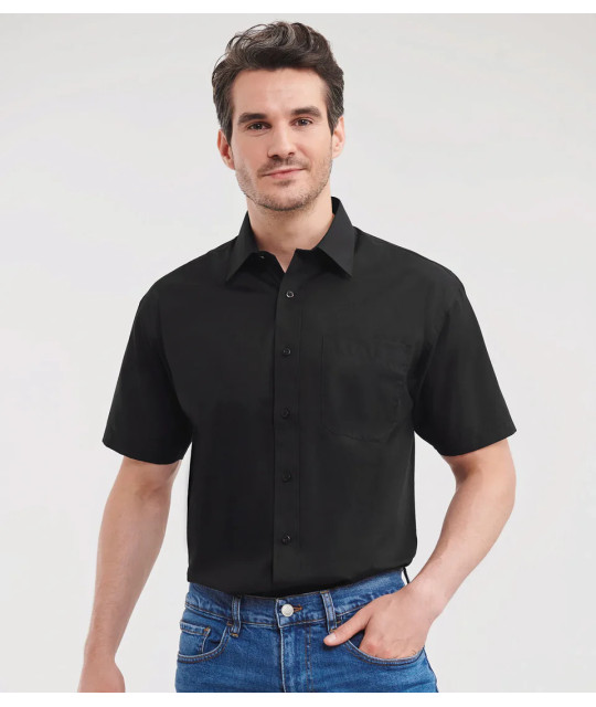 Russell Athletic Collection Men's Short Sleeve Classic Polycotton P...