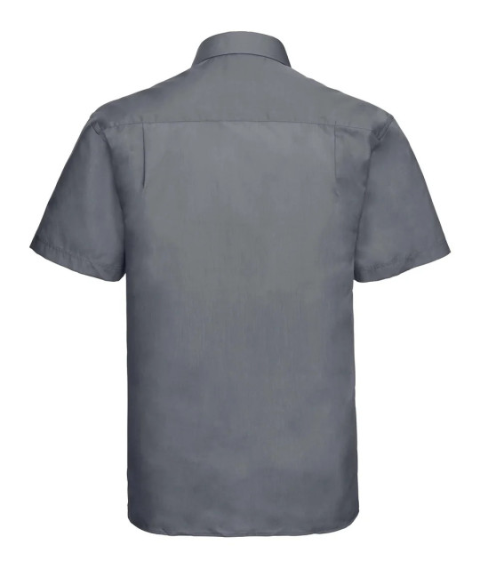 Men's Short Sleeve Classic Polycotton Poplin Shirt