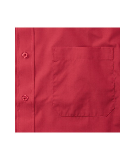 Men's Short Sleeve Classic Polycotton Poplin Shirt
