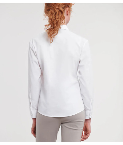 Ladies' Long Sleeve Classic Polycotton Poplin Shirt