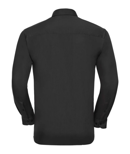 Russell Athletic Collection Men's Long Sleeve Classic Polycotton Po...