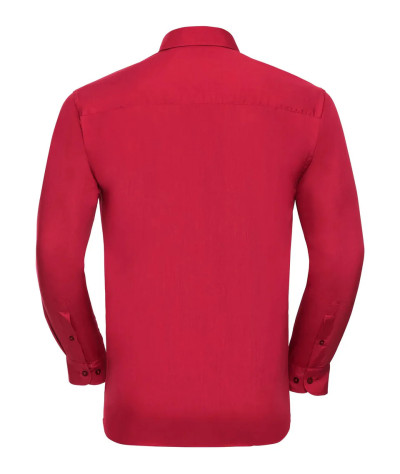Russell Athletic Collection Men's Long Sleeve Classic Polycotton Po...